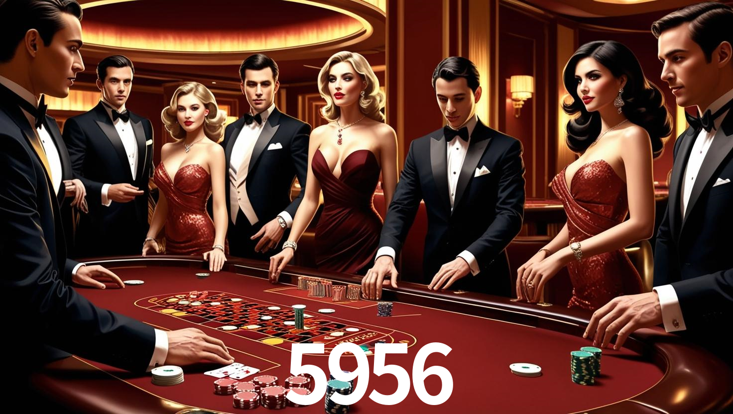 5956